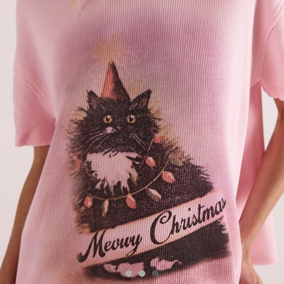 Free People Merry Meowy Tee - Picture 2 of 6